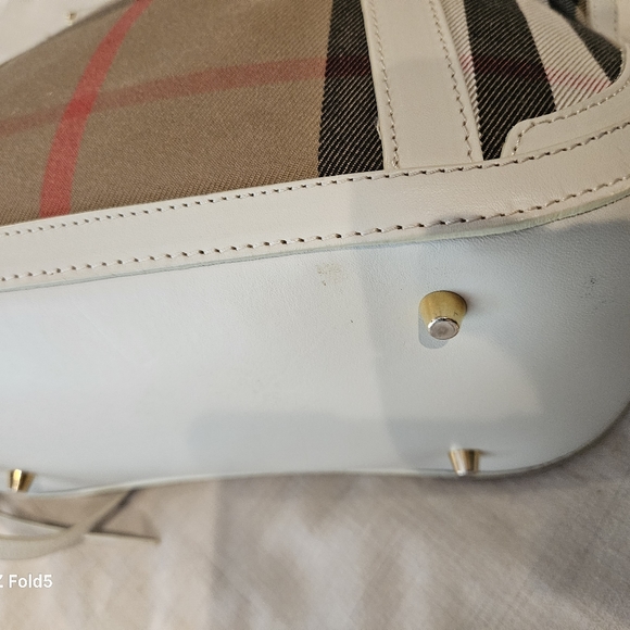Burberry is a little over-sized crossbody with a top handle bag. Rarely used. - Picture 5 of 7